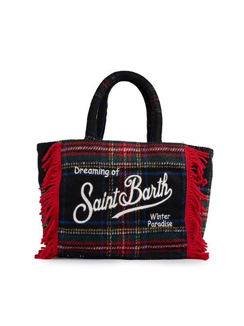 Borsa Colette Tartan con frange Mc2 Saint Barth | COLETTE W FRINGES00521G TARTAN 6145 EMB